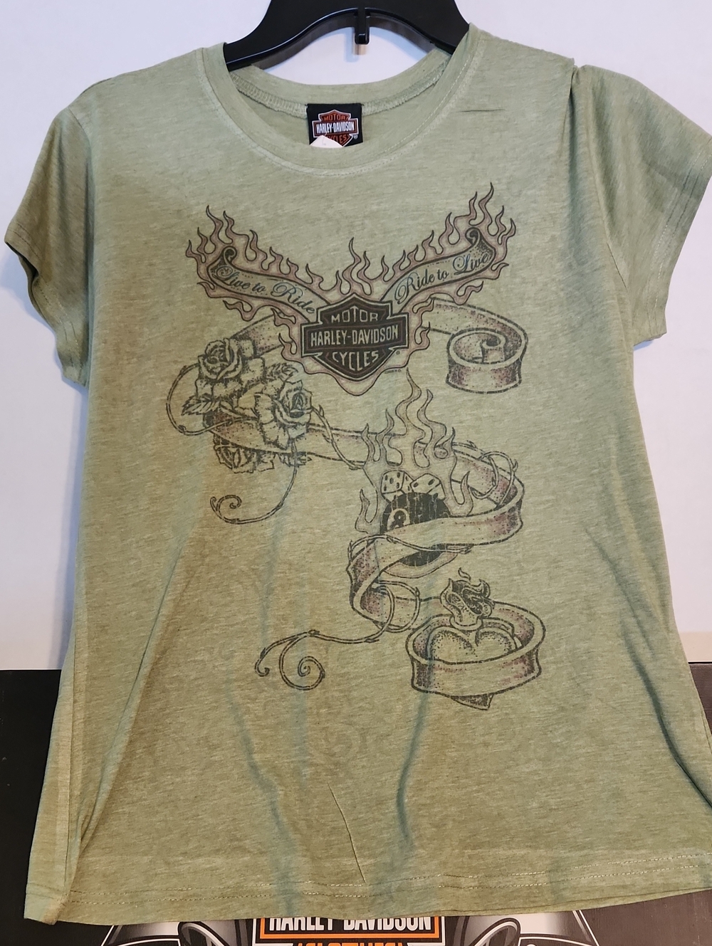 Harley-Davidson Green Short Sleeve Tee